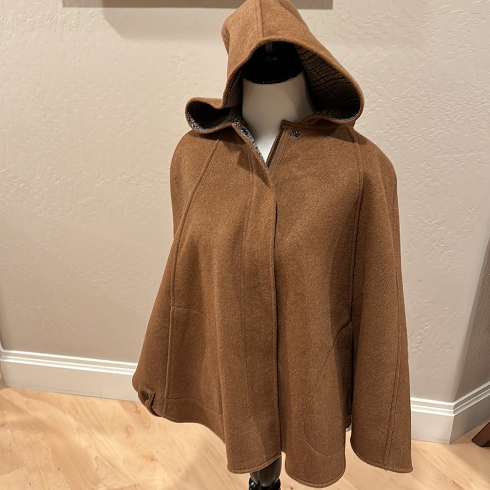 Zara Girls Wool Blend Hooded Cape